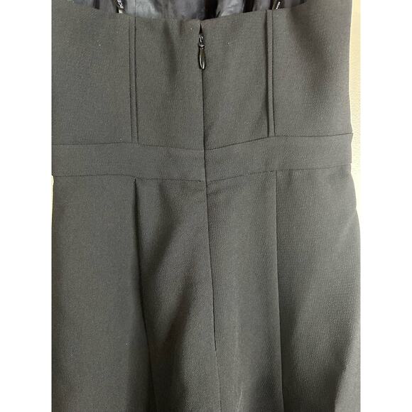 NWT BCBGeneration Black Sleeveless Halter Top Fit Flare Short Mini Dress Size 0 - Picture 4 of 9